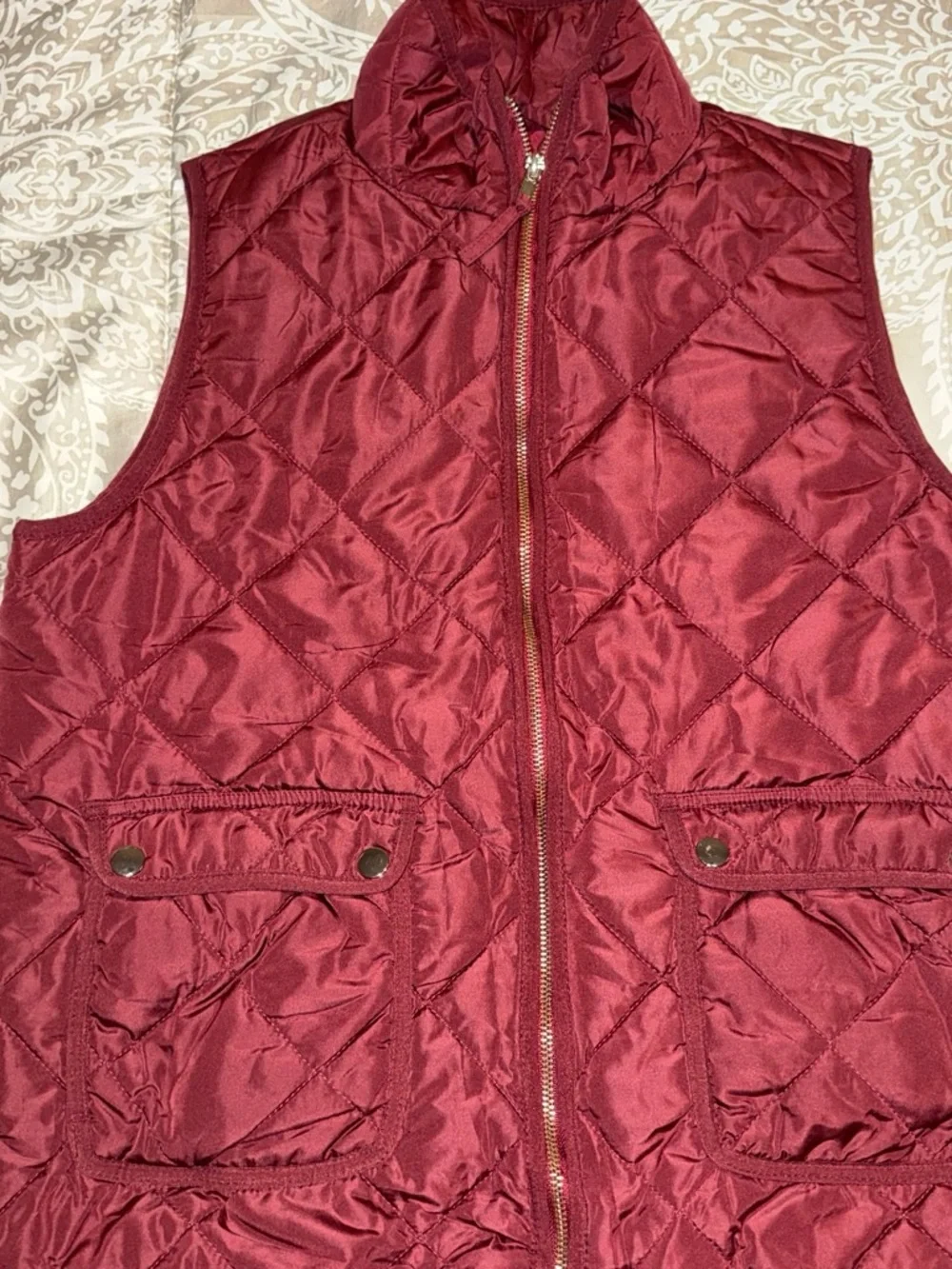 NWT Thread & Supply Burgundy Quilted Vest – Women’s